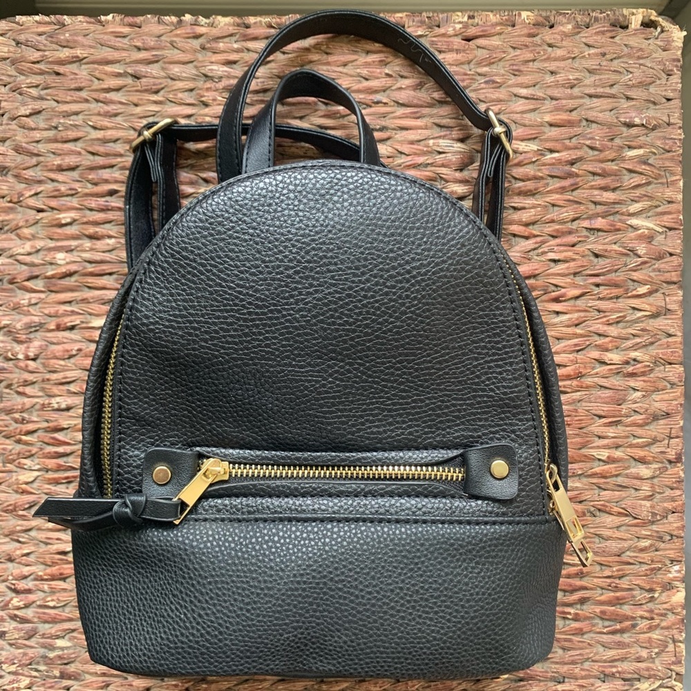 Mini Black Backpack